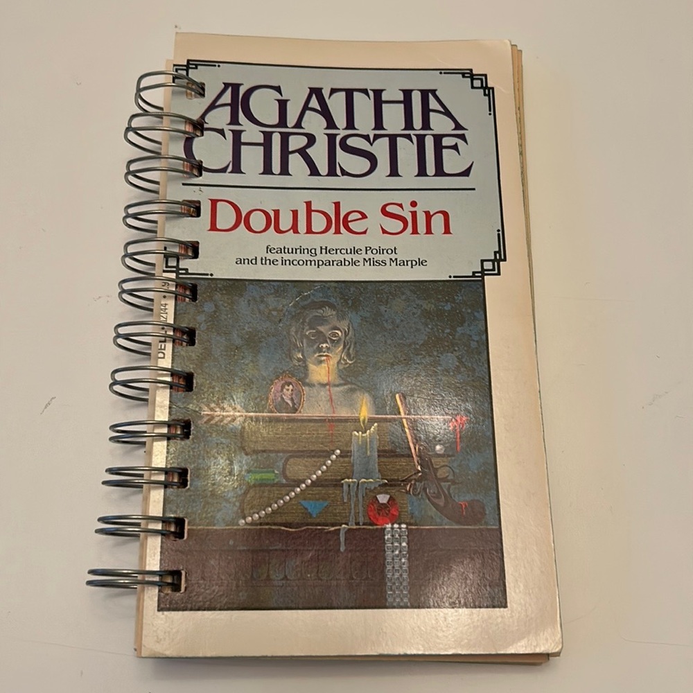 Junk Journal Upcycled Notebook from Vintage Mystery Novel